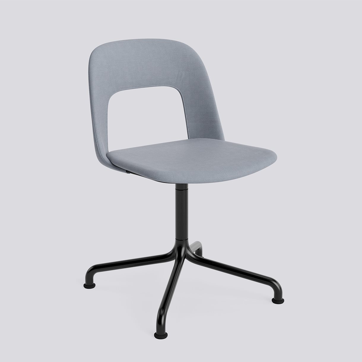  Layout Chair 154 Black powder coated aluminium 4 star swivel arc base Standard glider-Full upholstery-Naveli-143