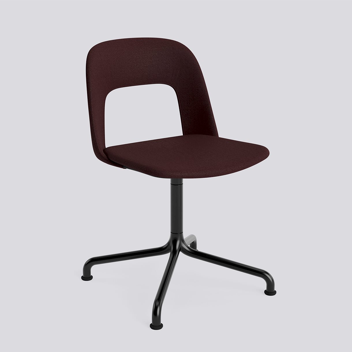  Layout Chair 154 Black powder coated aluminium 4 star swivel arc base Standard glider-Full upholstery-Vidar-693