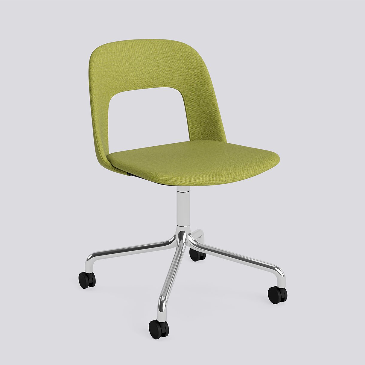 Layout Chair 164 Polished aluminium 4 star swivel arc Wheel base-Full upholstery-Remix-912