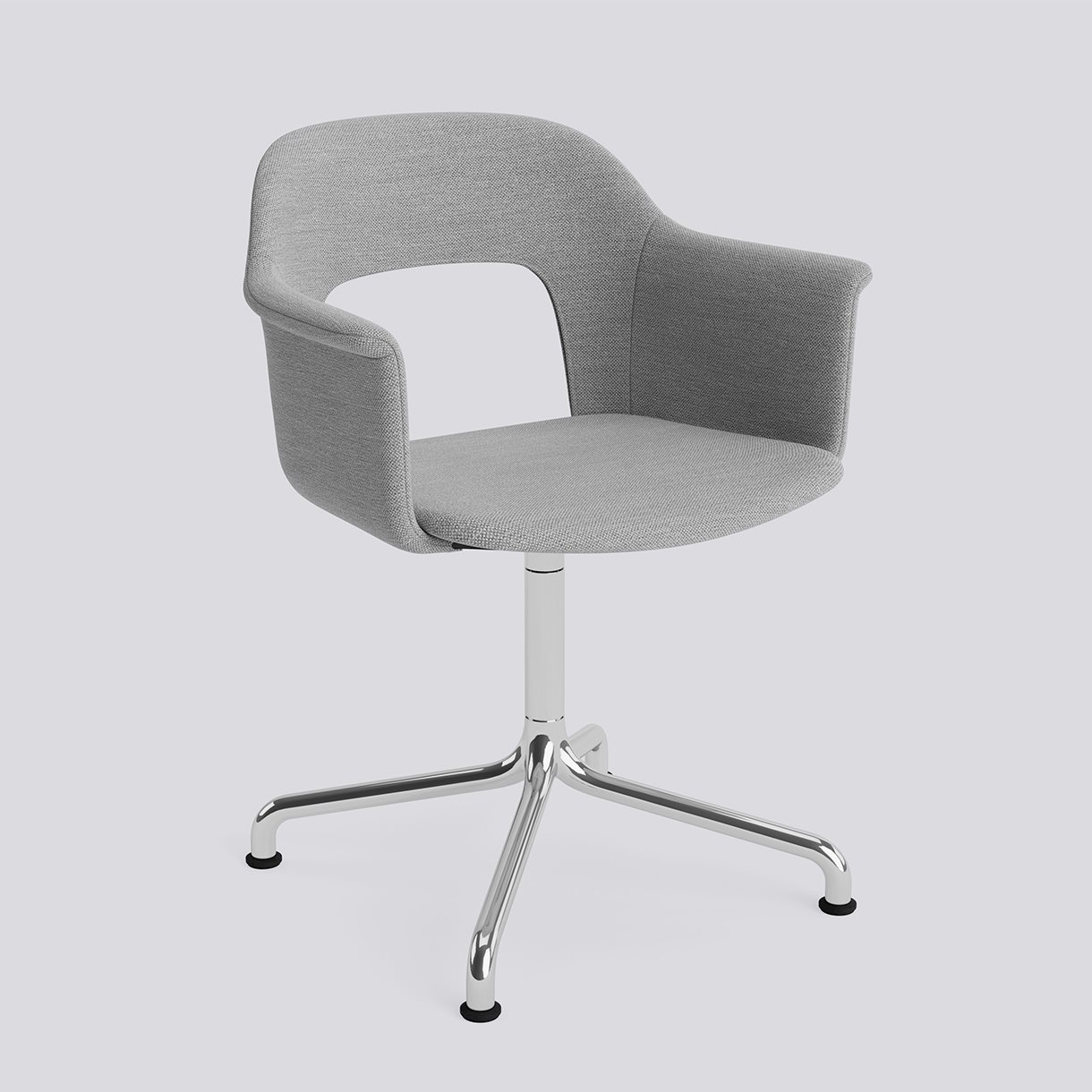 Layout Armchair 254 Polished aluminium 4 star swivel arc base Standard glider-Full upholstery-Mode-008