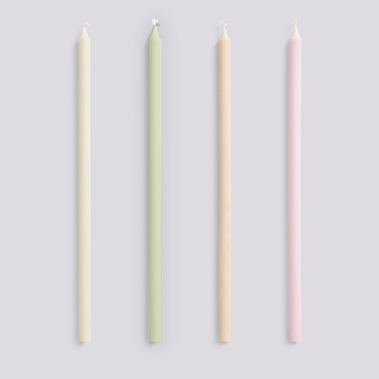  Slim Candle-Set of 4-Pastels