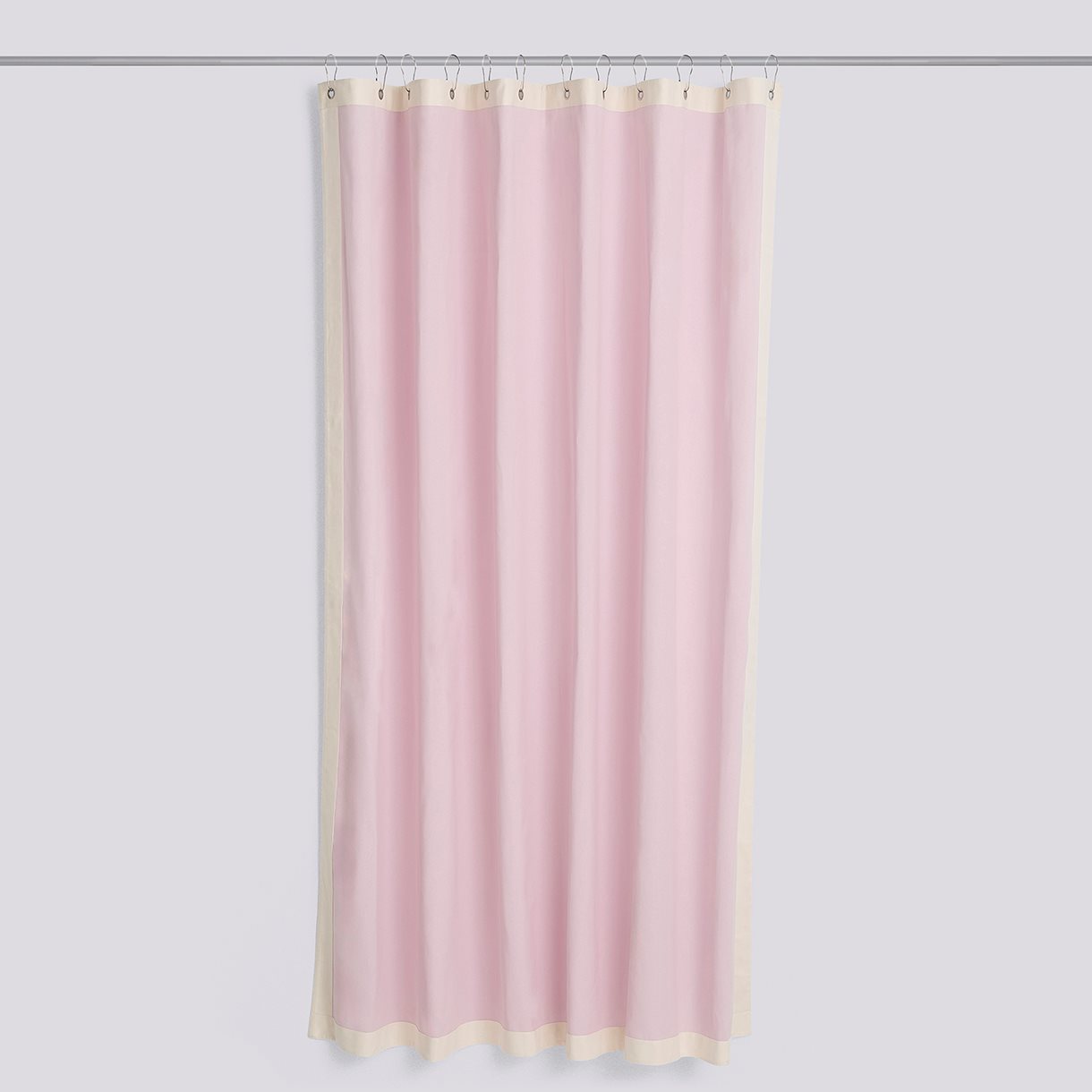 Outline Shower Curtain-Pink and cream