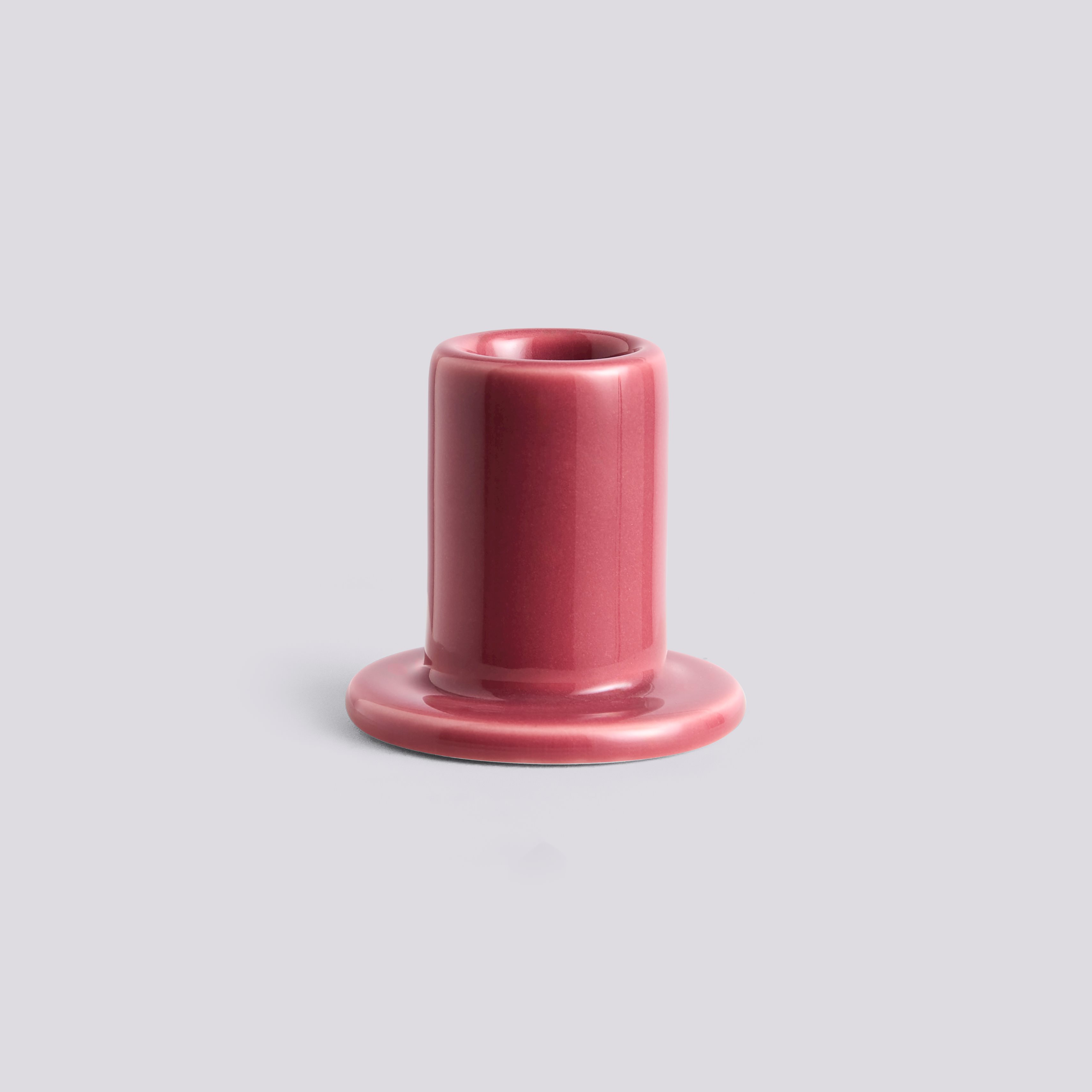  Tube Candleholder-Small-Berry pink