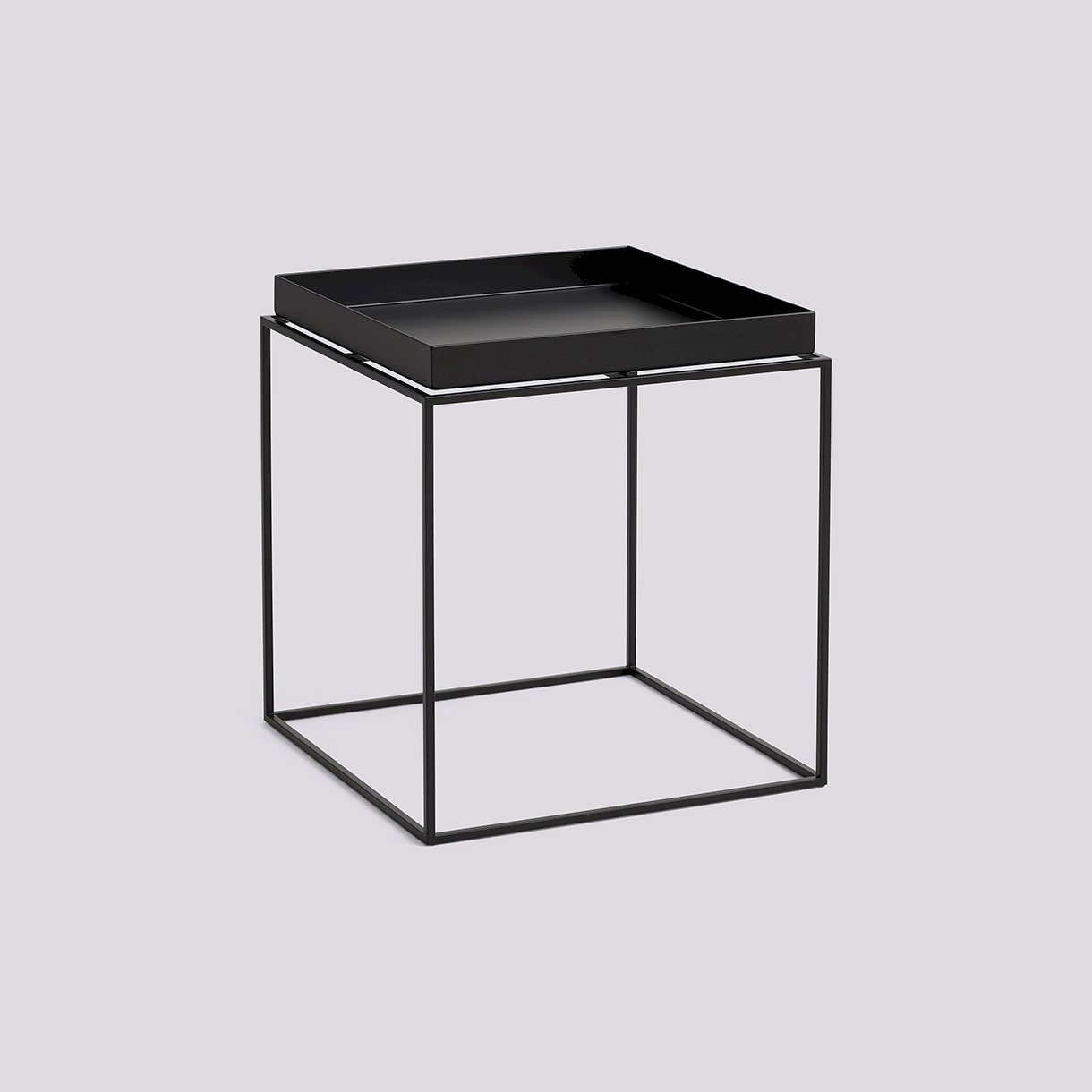  Tray Table-Medium L40 x W40 x H44-Black powder coated steel
