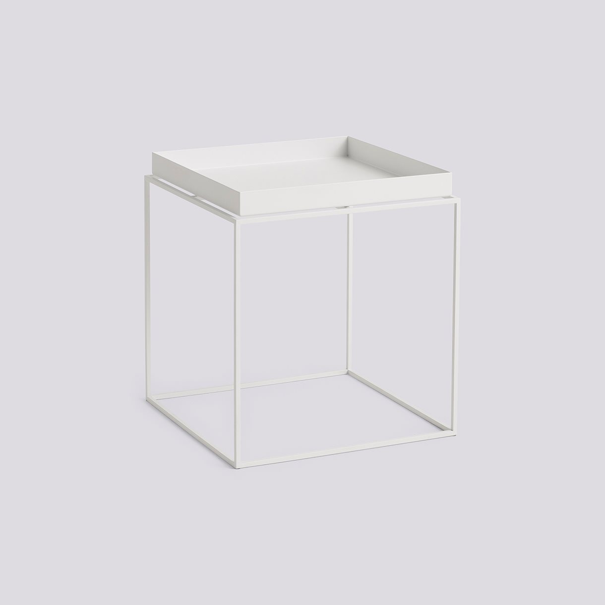 Tray Table-Medium L40 x W40 x H44-White powder coated steel