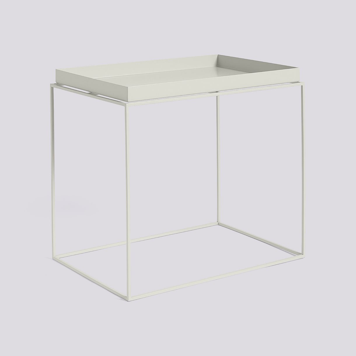 Tray Table-Large L40 x W60 x H54-Warm grey powder coated steel