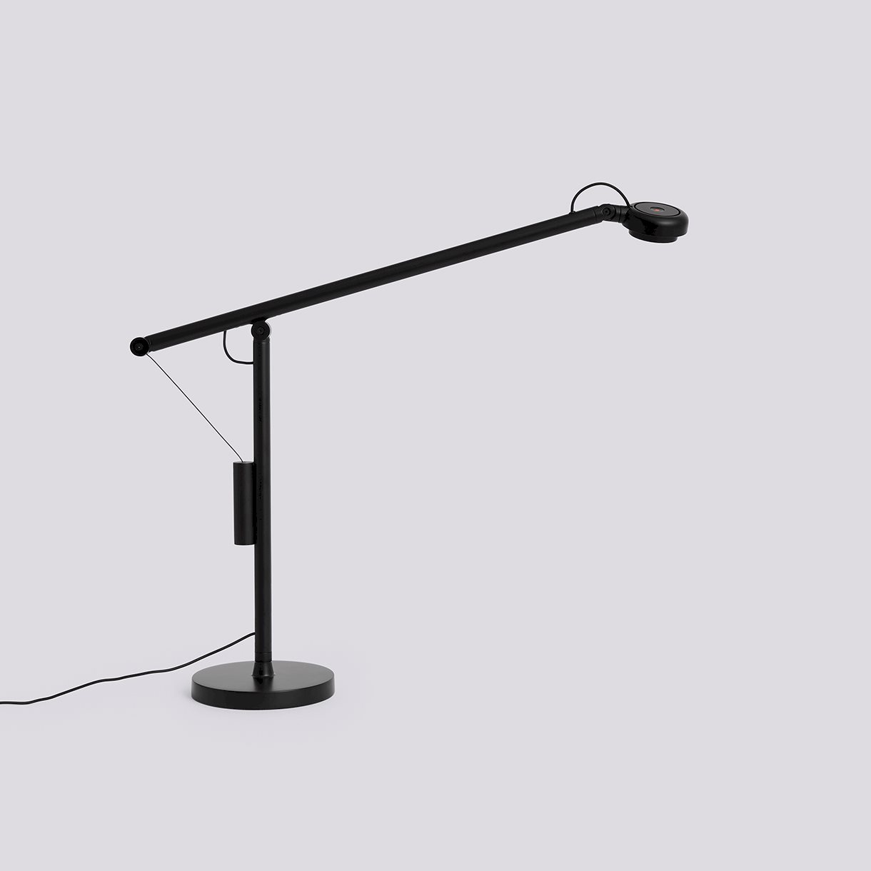  Fifty-Fifty Desk Lamp-Soft black