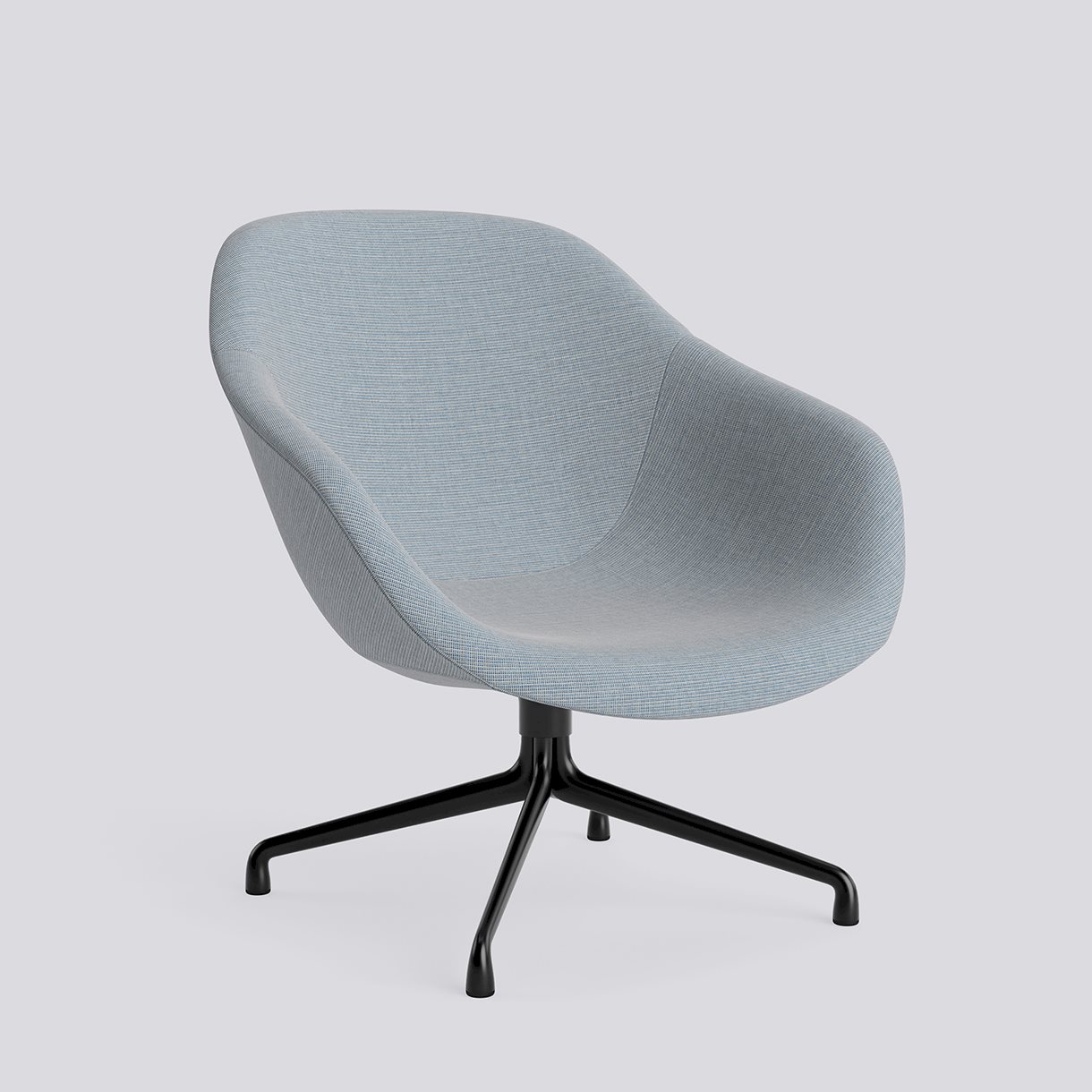  AAL81 Black powder coated aluminium 4 star swivel base-Full upholstery-Naveli-723