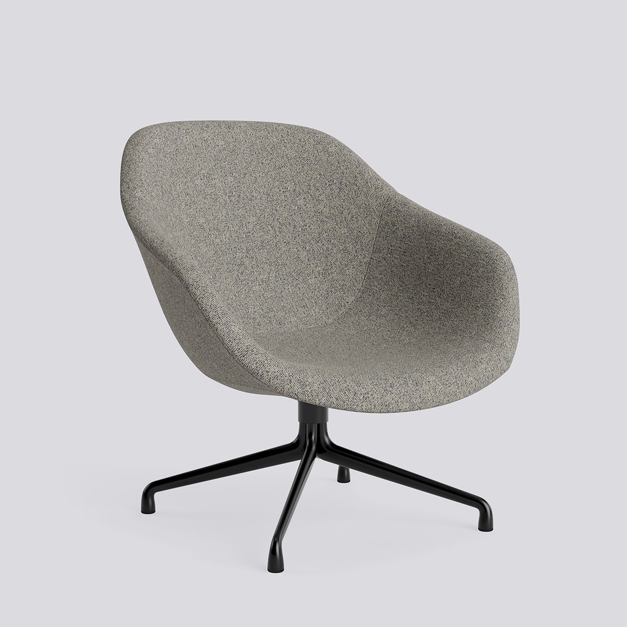  AAL81 Black powder coated aluminium 4 star swivel base-Full upholstery-Vanir-243