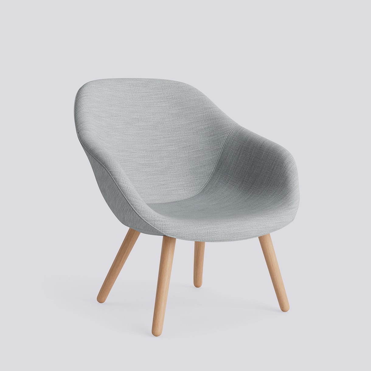 AAL82 Water-based lacquered solid oak 4 leg base-Full upholstery-Remix-123