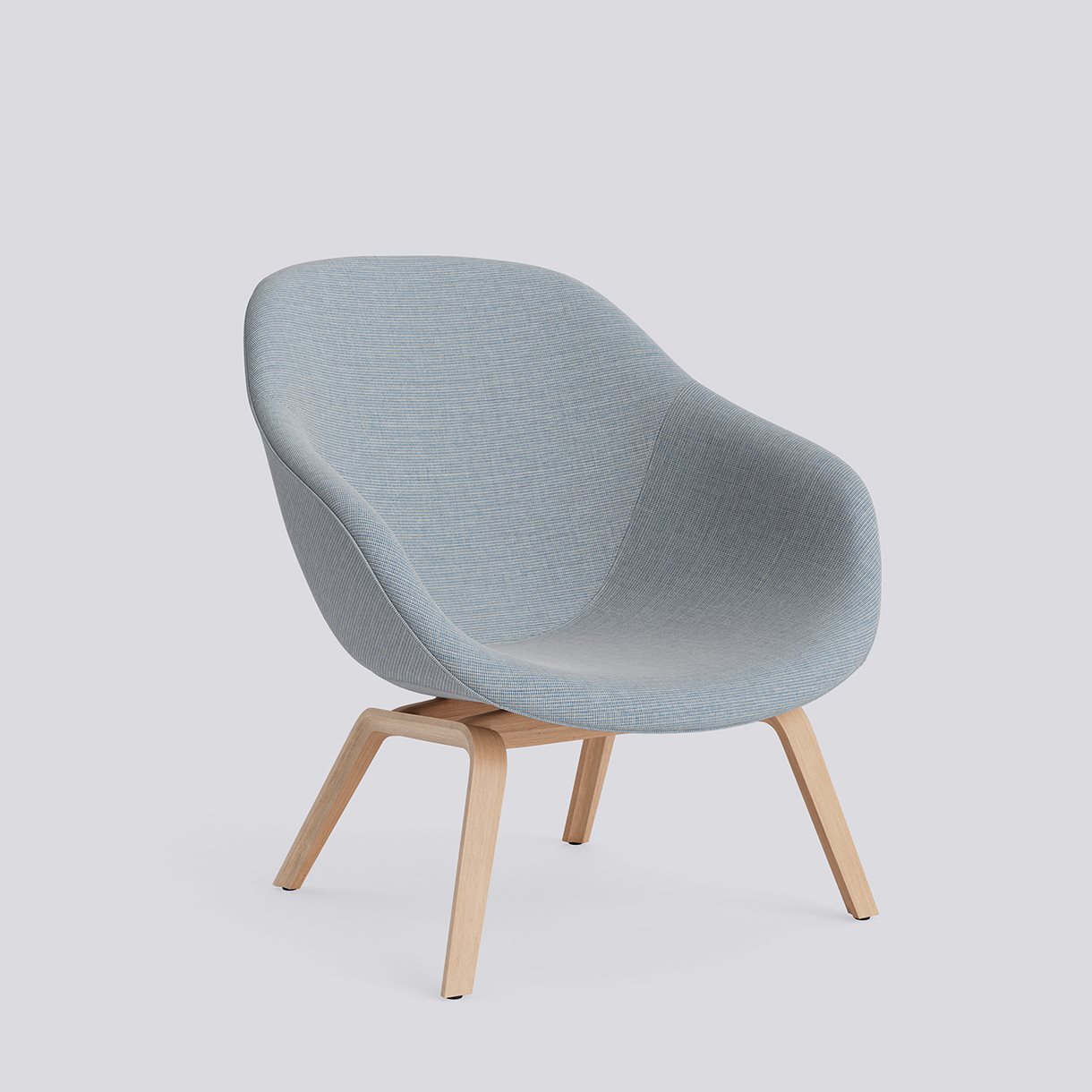  AAL83 Water-based lacquered oak veneer 4 leg moulded plywood base Standard glider-Full upholstery-Naveli-723