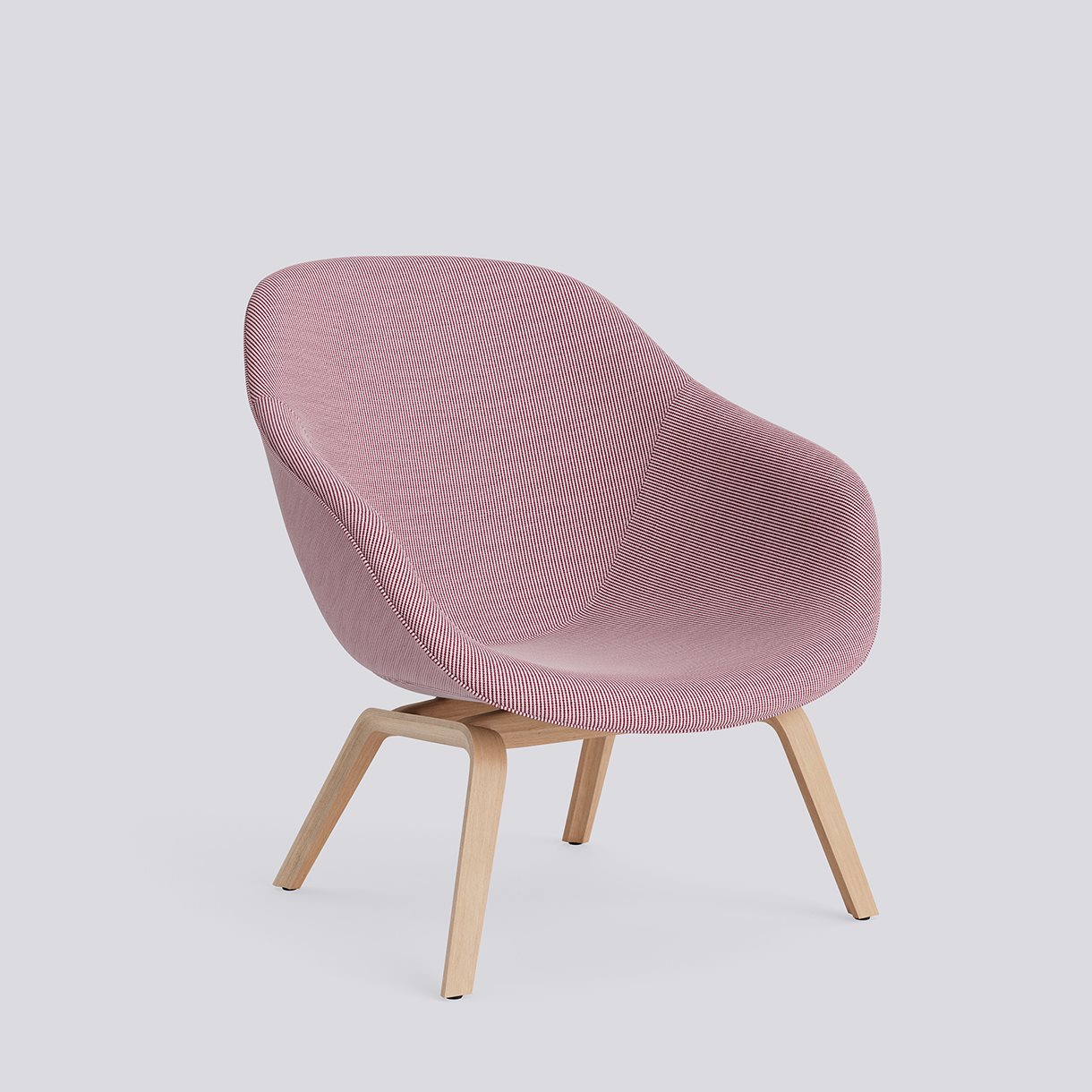 AAL83 Water-based lacquered oak veneer 4 leg moulded plywood base Standard glider-Full upholstery-Yuma-1851