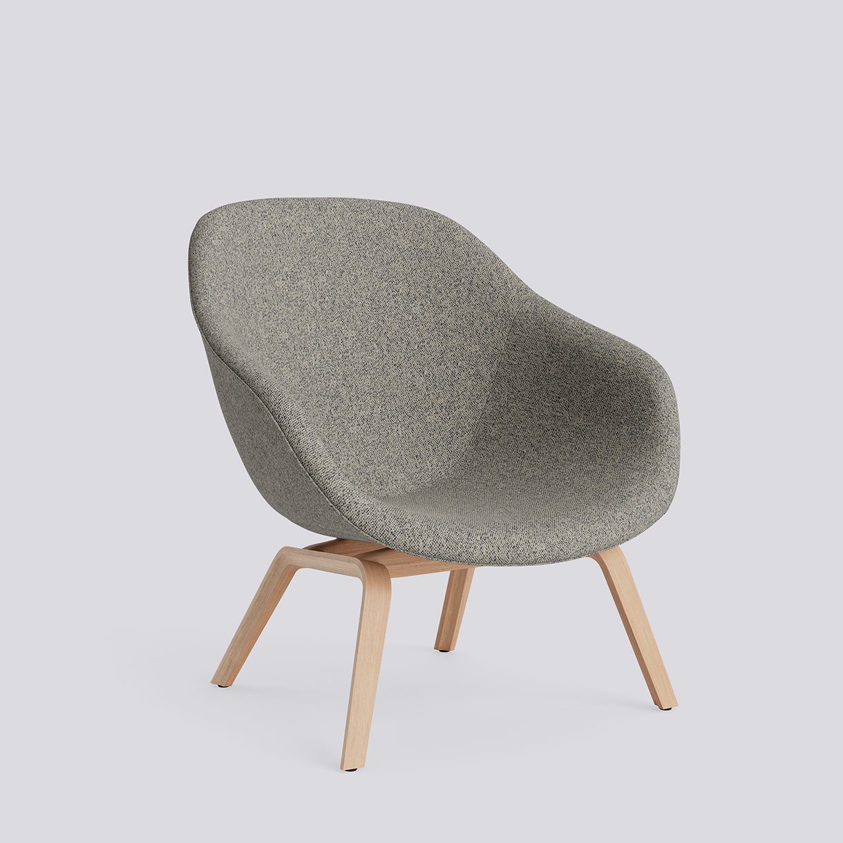  AAL83 Water-based lacquered oak veneer 4 leg moulded plywood base Standard glider-Full upholstery-Vanir-243