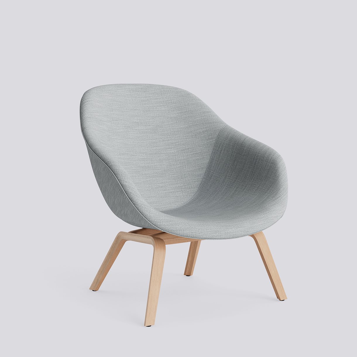  AAL83 Water-based lacquered oak veneer 4 leg moulded plywood base Standard glider-Full upholstery-Remix-123