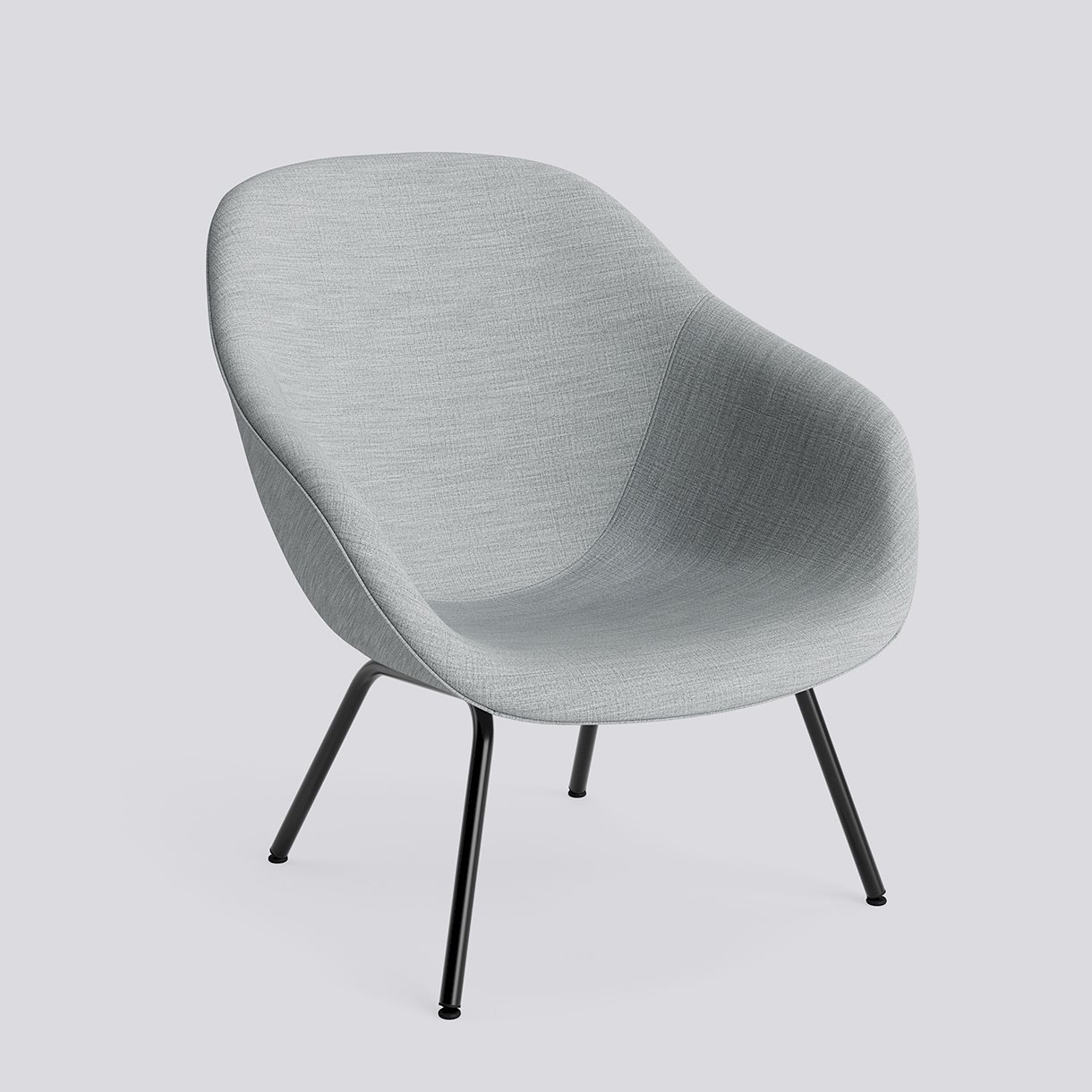  AAL87 Black powder coated steel 4 leg base Standard glider-Full upholstery-Remix-123