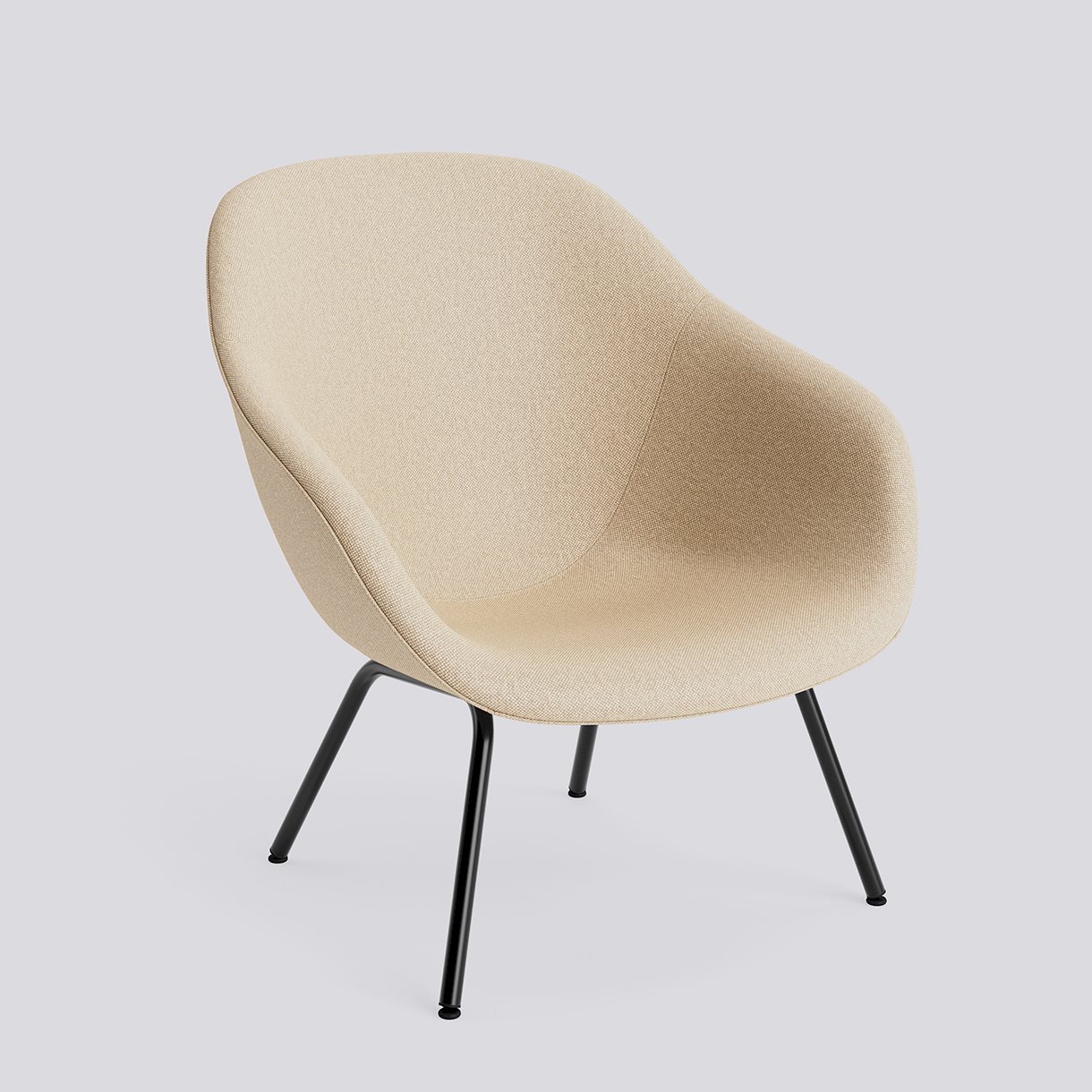  AAL87 Black powder coated steel 4 leg base Standard glider-Full upholstery-Hallingdal-220