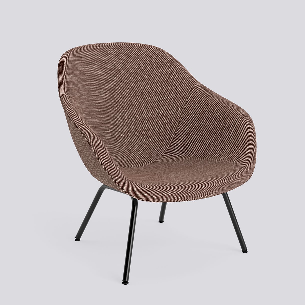  AAL87 Black powder coated steel 4 leg base Standard glider-Full upholstery-Raas-462