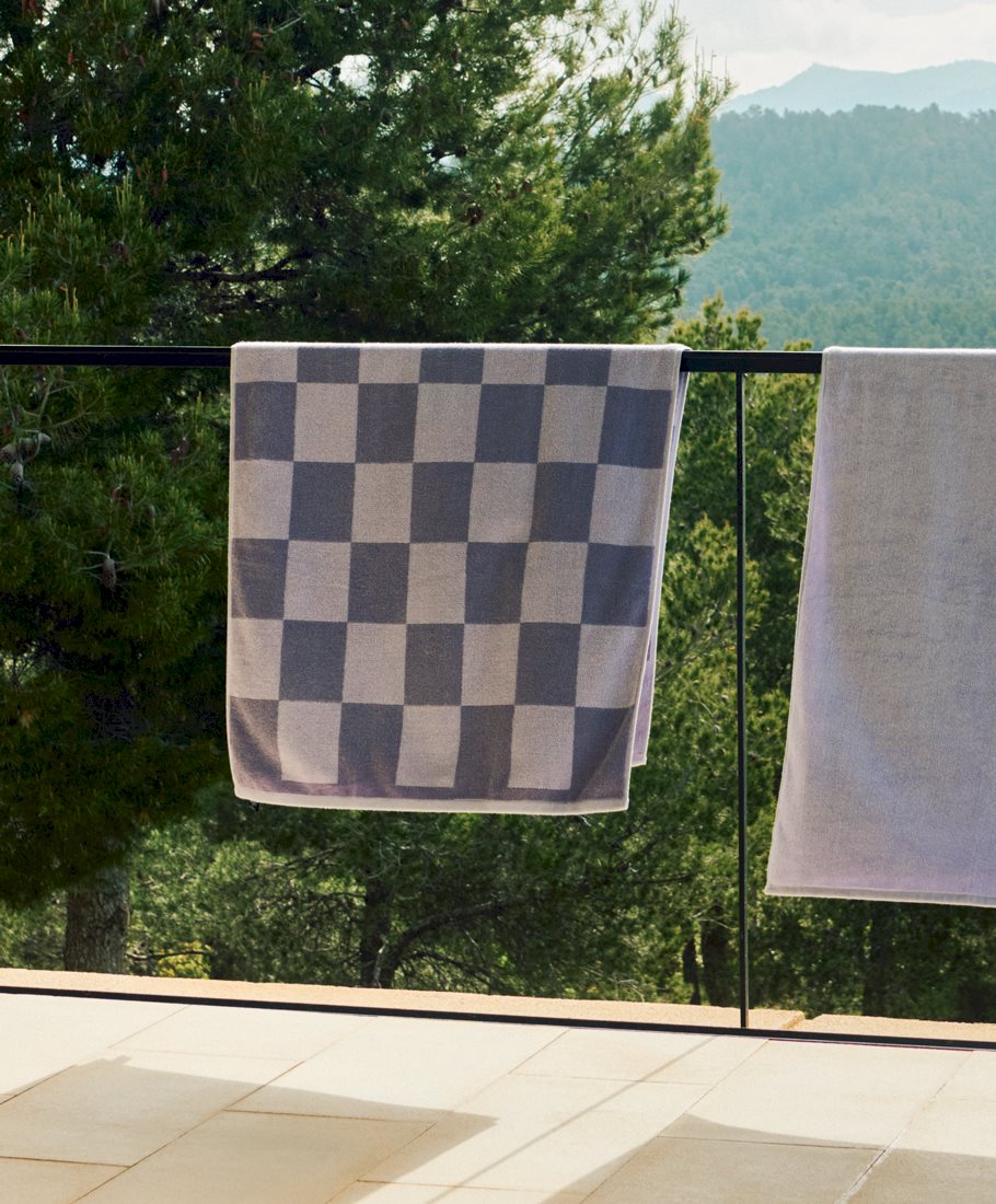 Check Bath Towel
