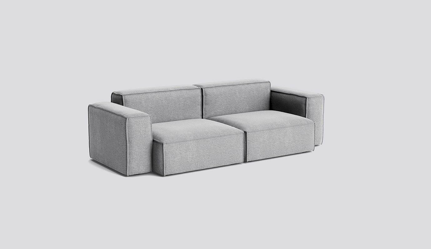 Mags Soft 2,5 Seater with Removable cover Low armrest Combination 1-Full upholstery-Hallingdal-130