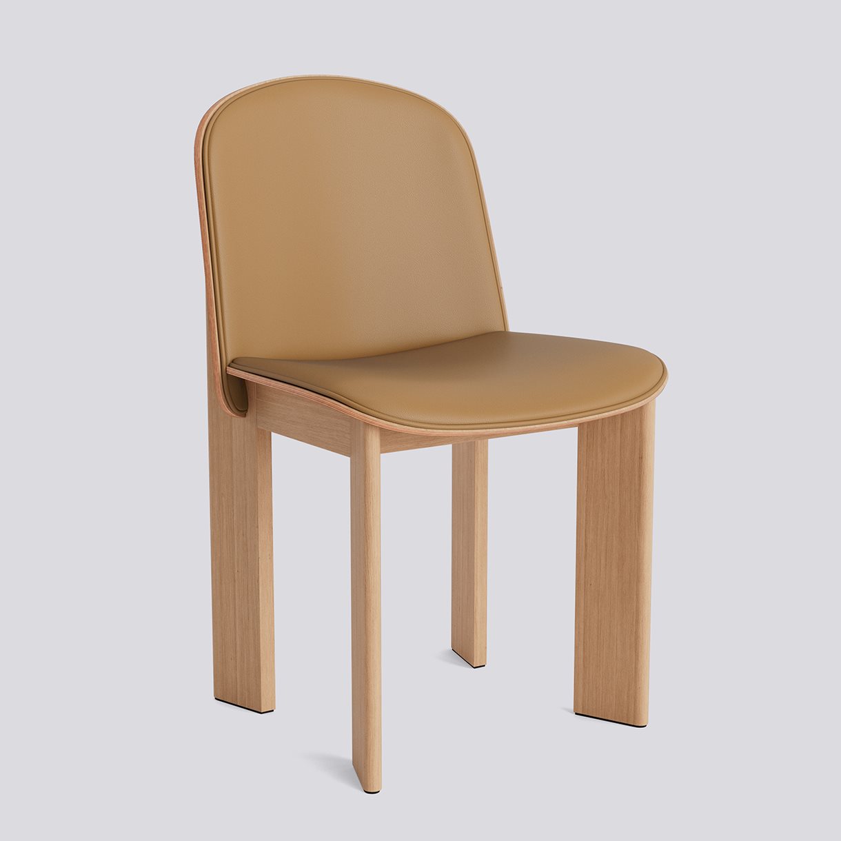 Chisel 65 Chair Standard glider-Lacquered oak Front upholstery-Grano-Cognac