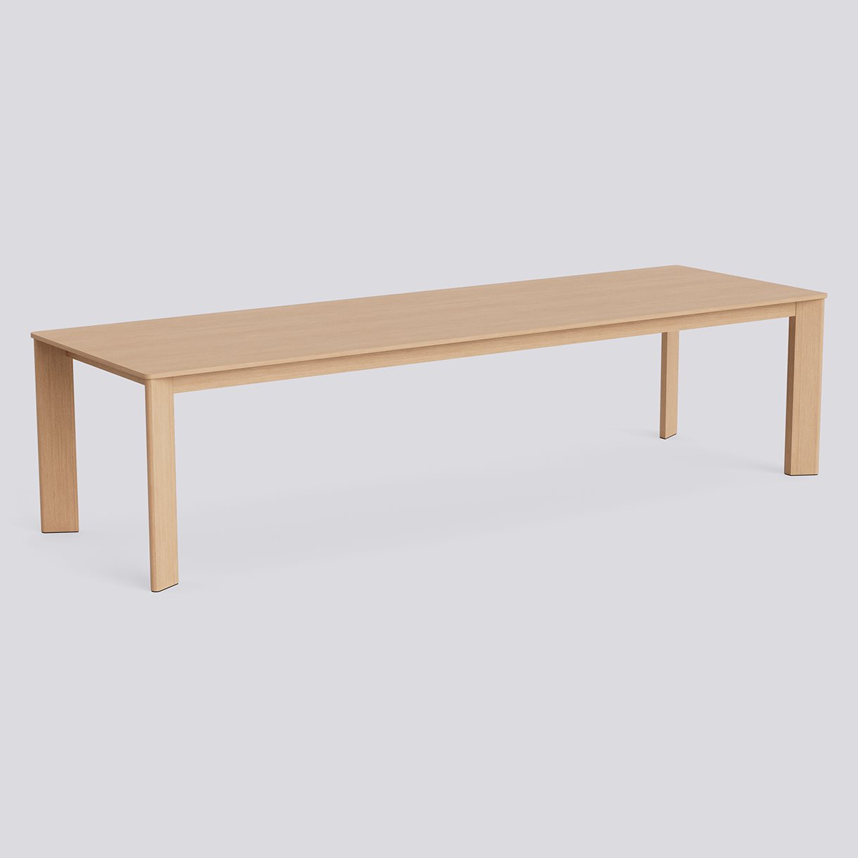 Chisel 30 Table Rectangular Lacquered oak Adjustable gliders-L300 x W95 x H74-Lacquered oak veneer tabletop Lacquered edge