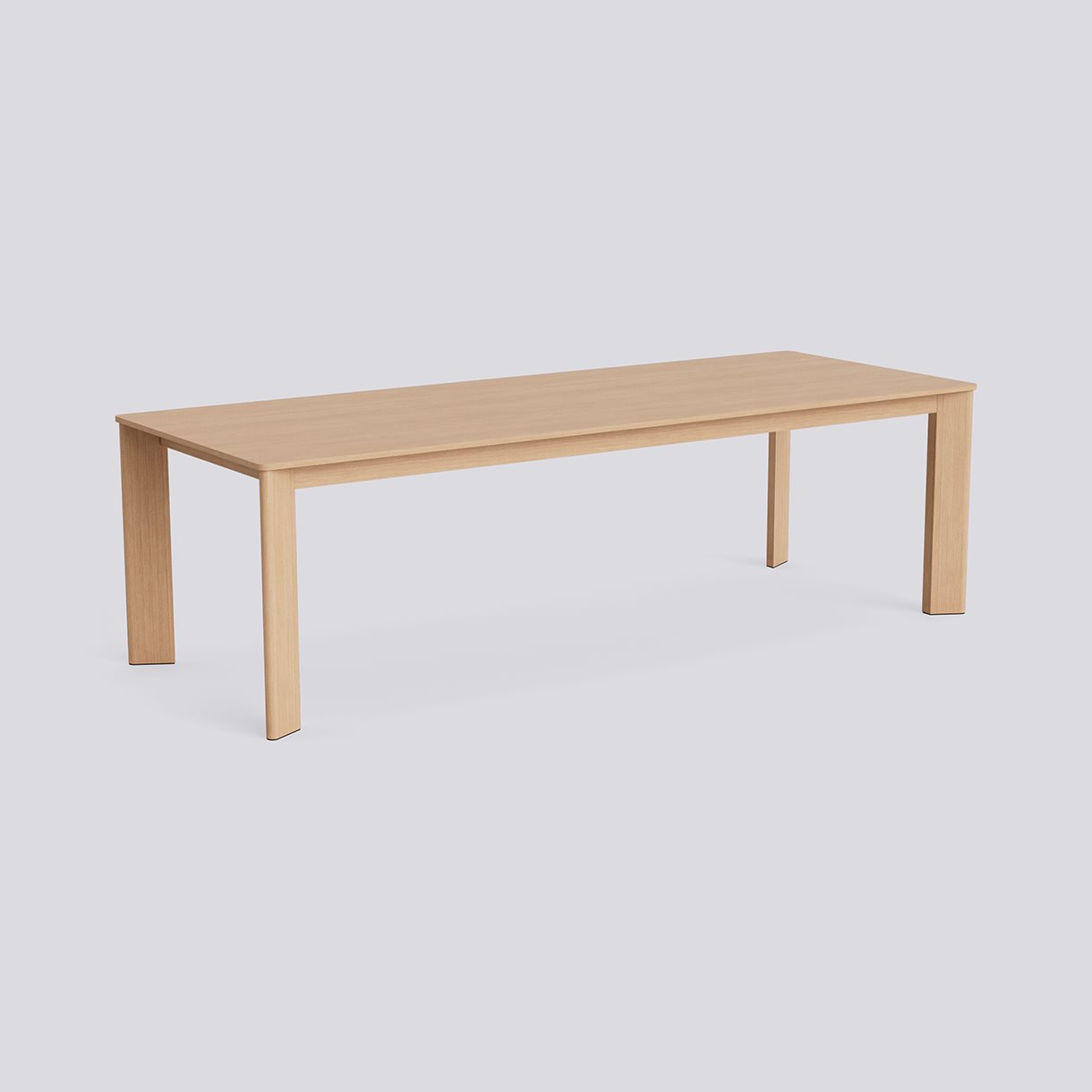 Chisel 30 Table Rectangular Lacquered oak Adjustable gliders-L250 x W95 x H74-Lacquered oak veneer tabletop Lacquered edge