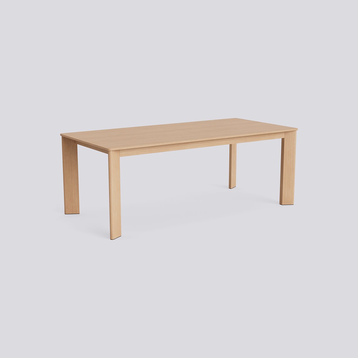 Chisel 30 Table Rectangular Lacquered oak Adjustable gliders-L200 x W95 x H74-Lacquered oak veneer tabletop Lacquered edge